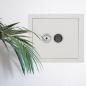 Preview: Rottner Wandtresor EN1 Stone SE 45 Premium Elektronikschloss weißaluminium T04940